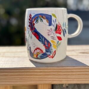 Anthropologie “S” Mug